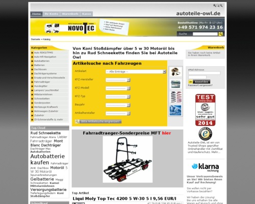 Autoteile Owl Screenshot