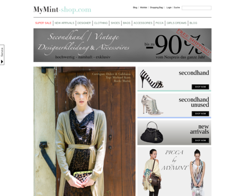 MyMint-shop.com Screenshot