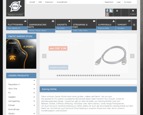 Premium Systems Screenshot