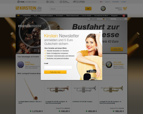 Musikhaus Kirstein Screenshot