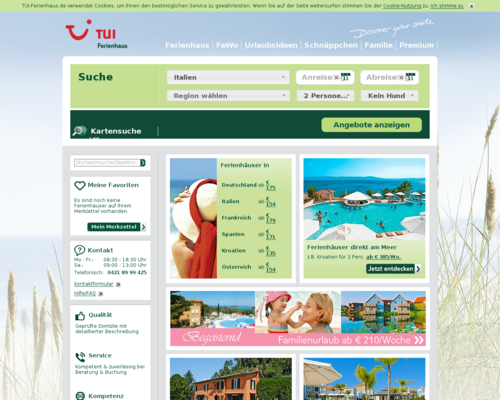 TUI Ferienhaus Screenshot