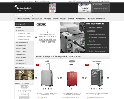 Koffer Direkt Screenshot