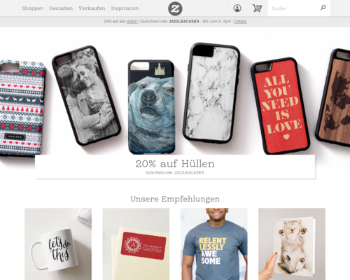 zazzle Screenshot