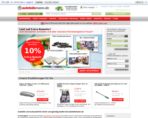 Autoteilemann Screenshot