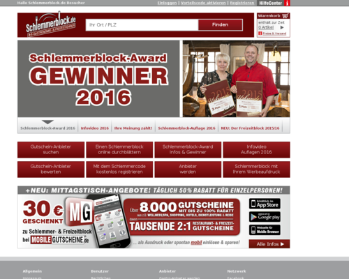 Schlemmerblock Screenshot