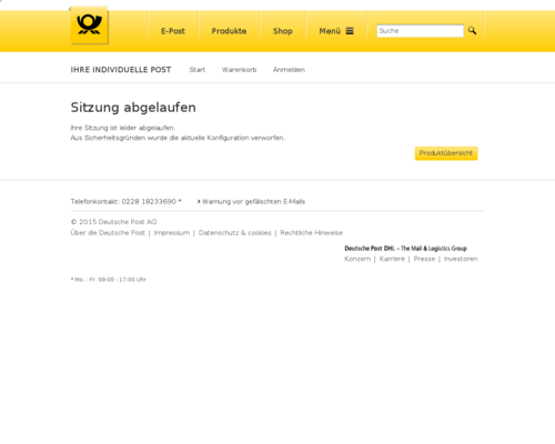 Plusbrief Screenshot