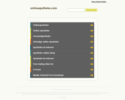 onlineapotheke.com Screenshot
