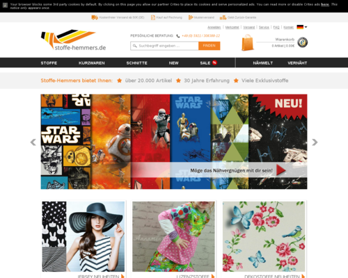 Stoffe Hemmers Screenshot