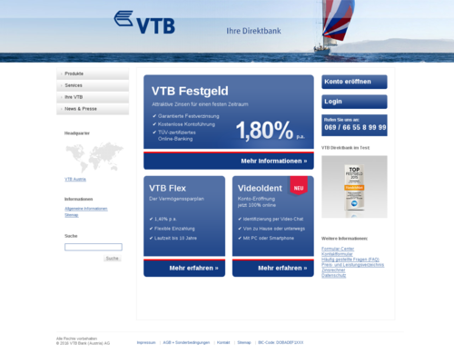 VTB Direktbank Screenshot