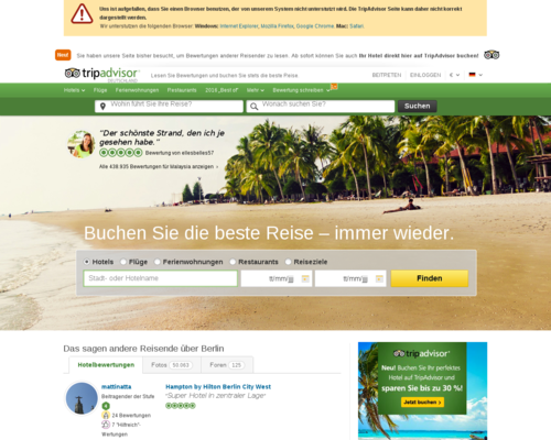 Tripadvisor Screenshot