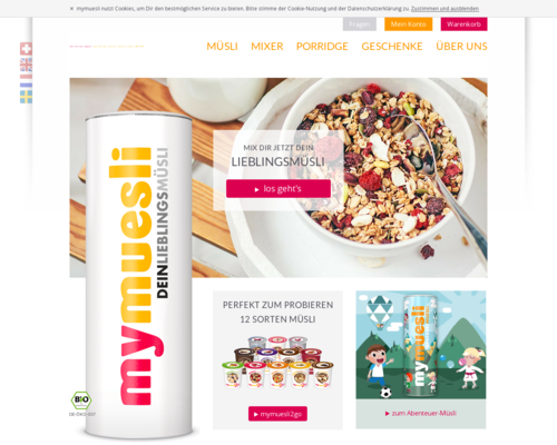 mymuesli Screenshot