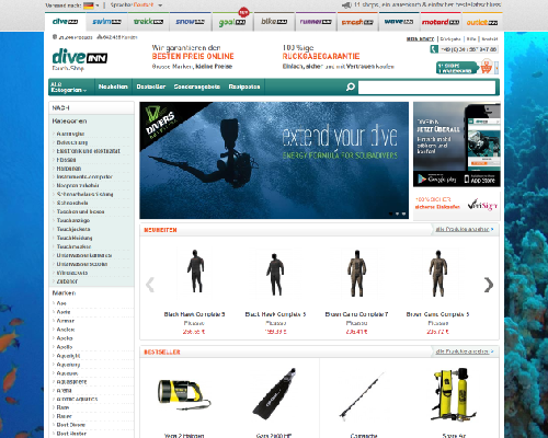 Scubastore Screenshot