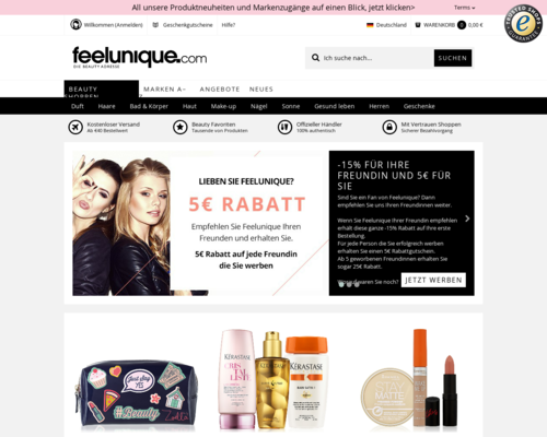 feelunique Screenshot