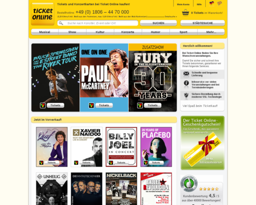 Ticket Online Screenshot