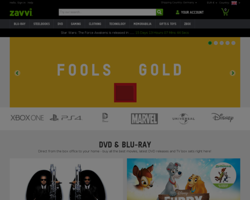 Zavvi Screenshot