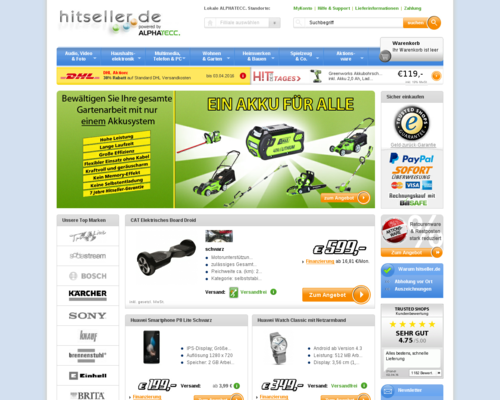 Hitseller Screenshot