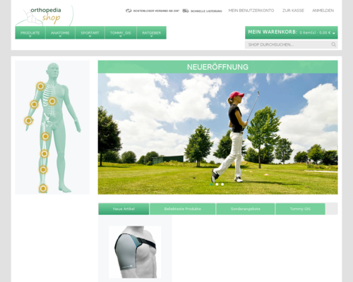Orthopedia-Shop Screenshot