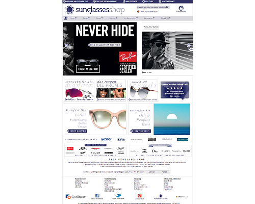 Sunglasses Shop Screenshot