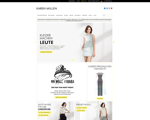 Karen Millen Screenshot