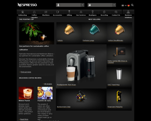 Nespresso Screenshot