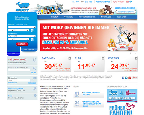 mobylines Screenshot