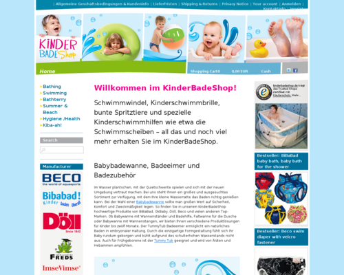KinderBadeShop Screenshot