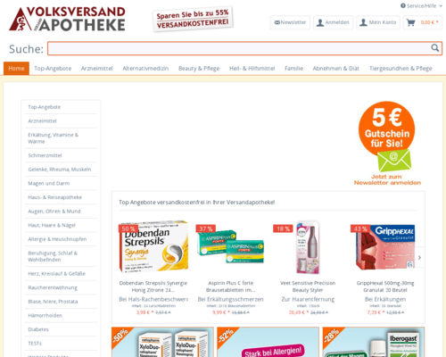 Volksversand Apotheke Screenshot