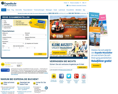 Expedia Screenshot