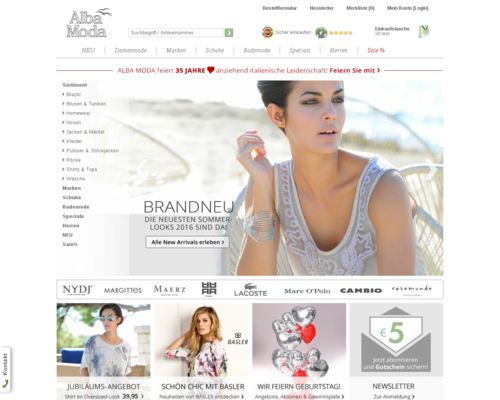 Alba Moda Screenshot