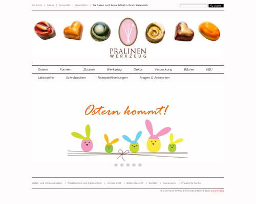 Pralinenwerkzeug Screenshot