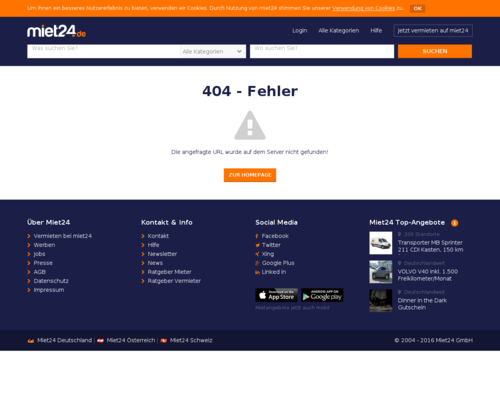 Miet24 Screenshot