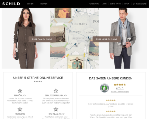 SCHILD.ch Screenshot