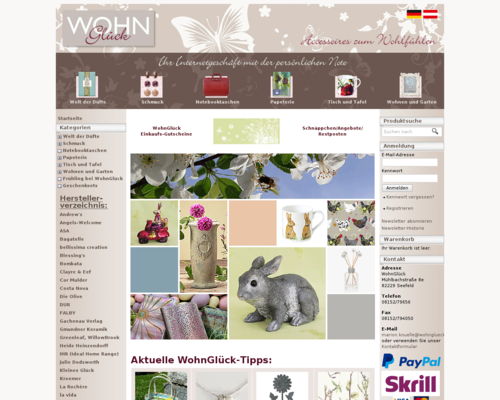 wohnglueck.com Screenshot