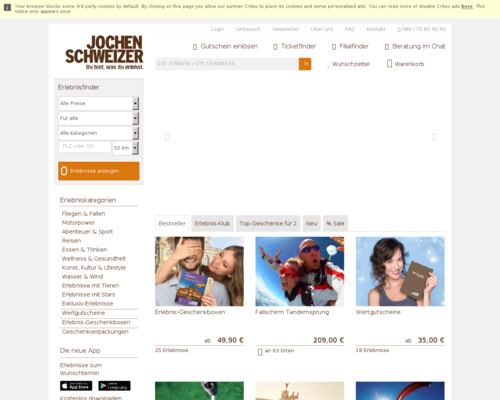 Jochen Schweizer Screenshot