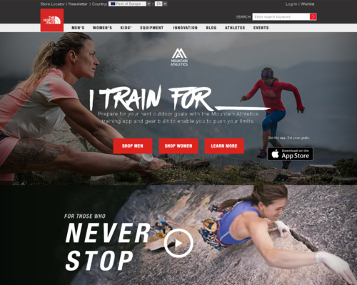 The North Face Screenshot