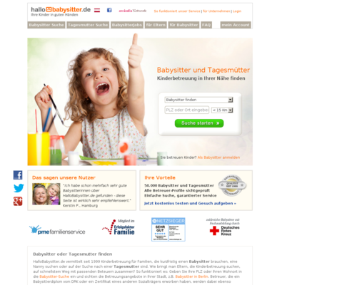 Hallobabysitter Screenshot