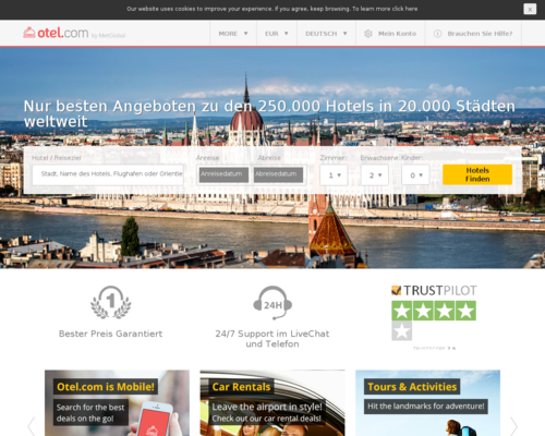 otel.com Screenshot