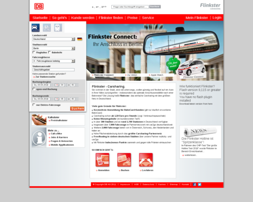 Flinkster Screenshot