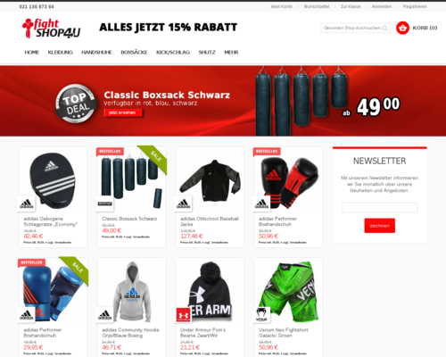 FightShop4u Screenshot
