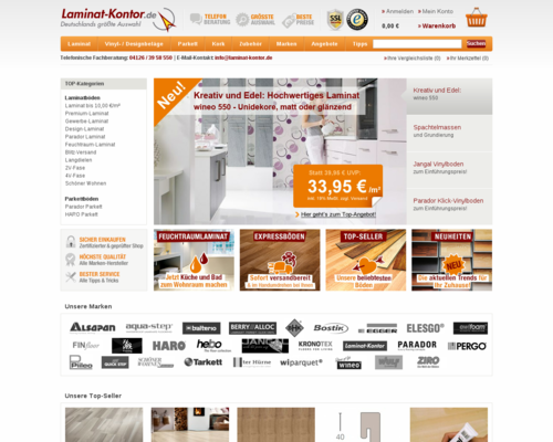 Laminat-Kontor.de Screenshot