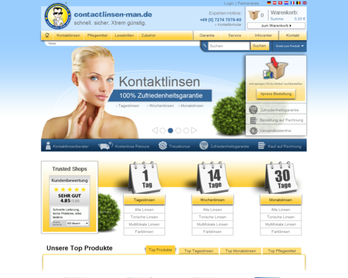 Contactlinsen-Man Screenshot