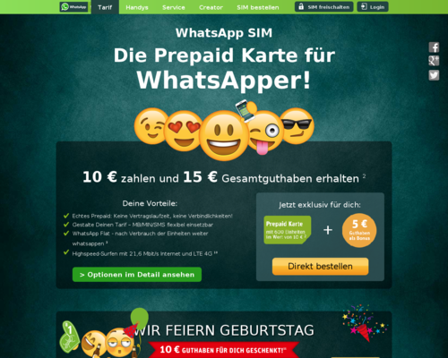 E-Plus Whatsapp Screenshot