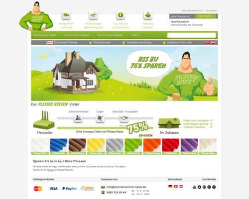 Plissee Riese Screenshot