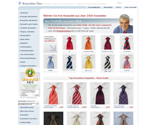 Krawatten-Ties Screenshot