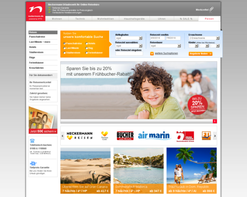 Neckermann Urlaubswelt Screenshot