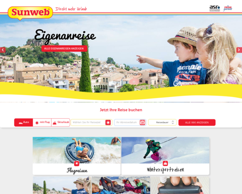 Sunweb Screenshot