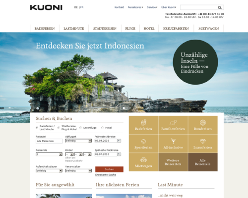 Kuoni.ch Screenshot