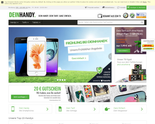 deinHandy.de Screenshot