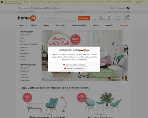 home24 Schweiz Screenshot