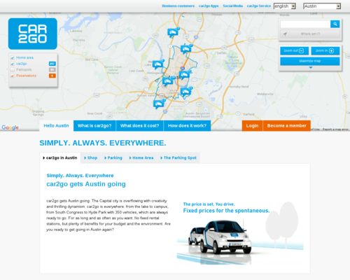 car2go Screenshot